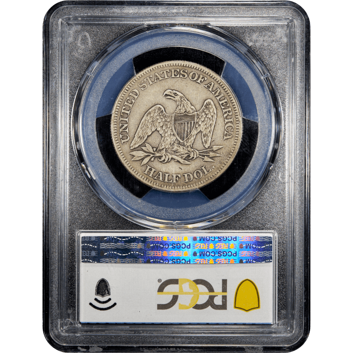 1864 Seated Liberty Half Dollar (50c) SLAB Image