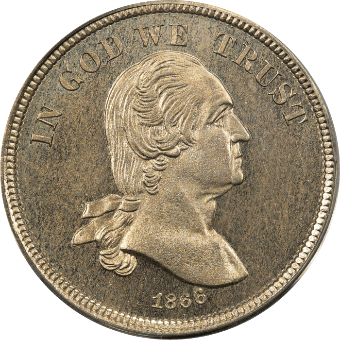 1866 Pattern Nickel (5c) J-473 OGH Obverse Image