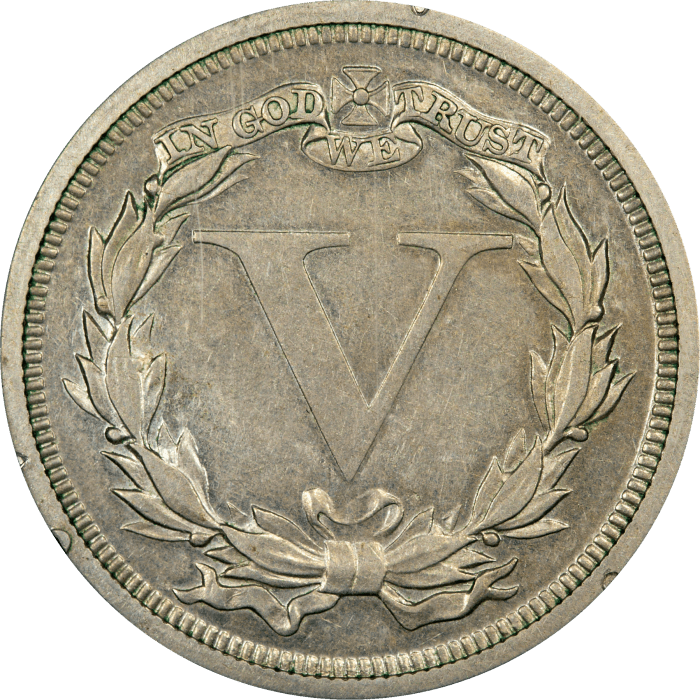 1869 Pattern Nickel (5c) J-684 Rattler Reverse Image