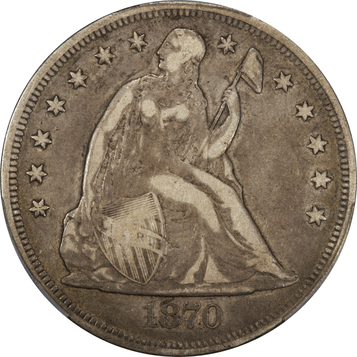 1870-CC Seated Liberty Dollar ($1) OBVERSE Image