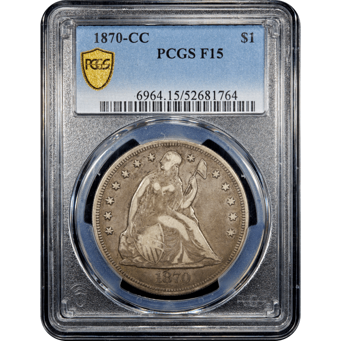 1870-CC Seated Liberty Dollar ($1) SLAB Image
