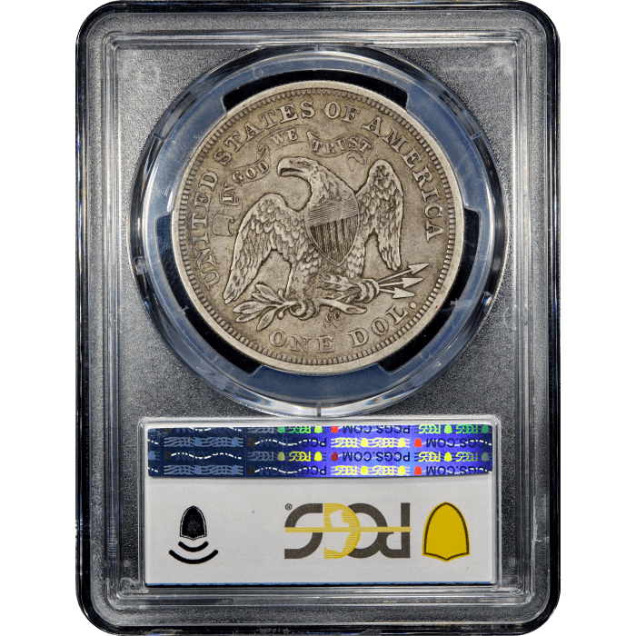 1870-CC Seated Liberty Dollar ($1) SLAB Image
