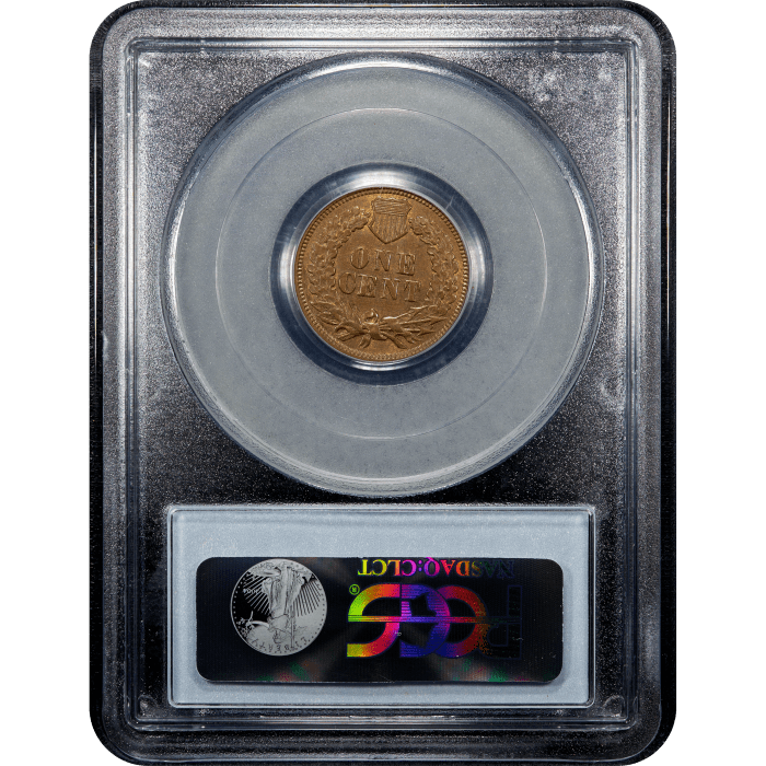 1870 Indian Cent (1c) Reverse Slab Image