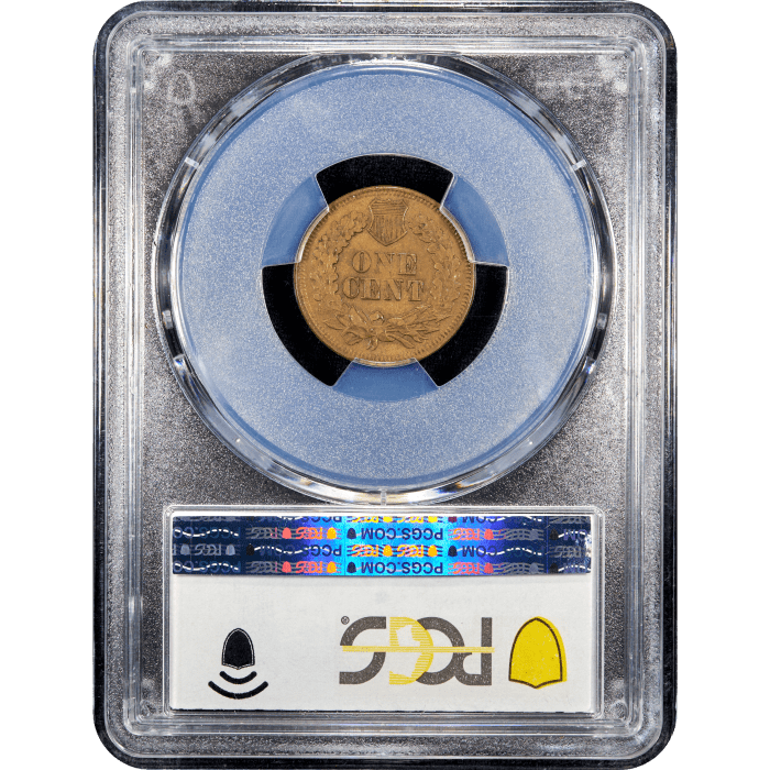 1870 Indian Cent (1c) Shallow N FS-901 Reverse Slab Image