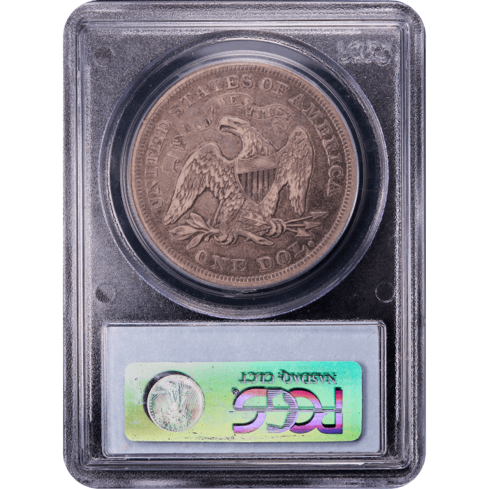 1871 Seated Liberty Dollar ($1) Reverse Slab Image