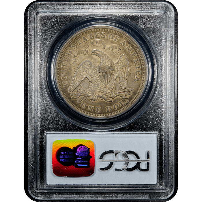 1871 Seated Liberty Dollar ($1) SLAB Image