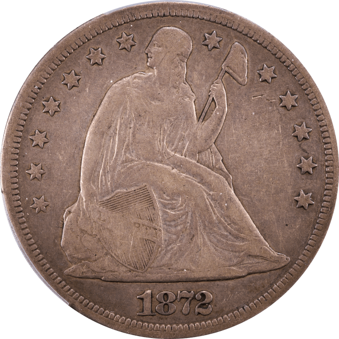 1872-S Seated Liberty Dollar ($1) Obverse Image