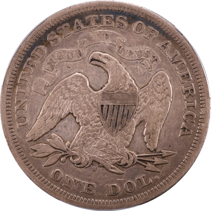 1872-S Seated Liberty Dollar ($1) Reverse Image