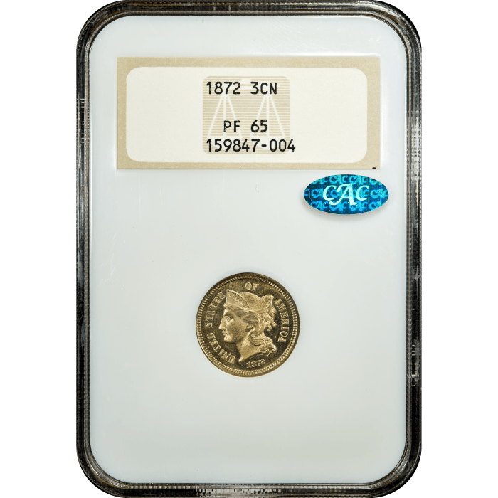 1872 Three Cent Nickel (3CN) SLAB Image