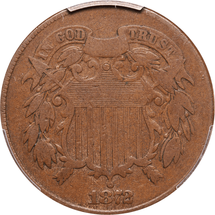1872 Two Cents (2c) Obverse Image