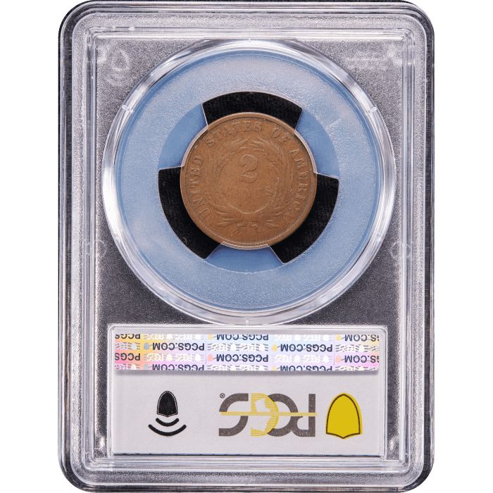 1872 Two Cents (2c) Reverse Slab Image