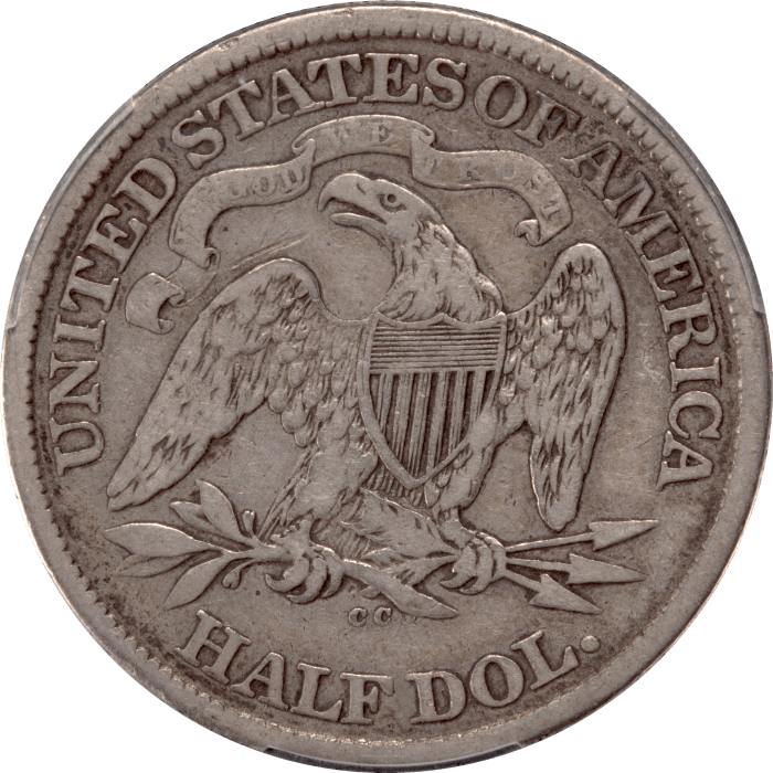 1873-CC Arrows Seated Liberty Half Dollar (50c) Reverse Image