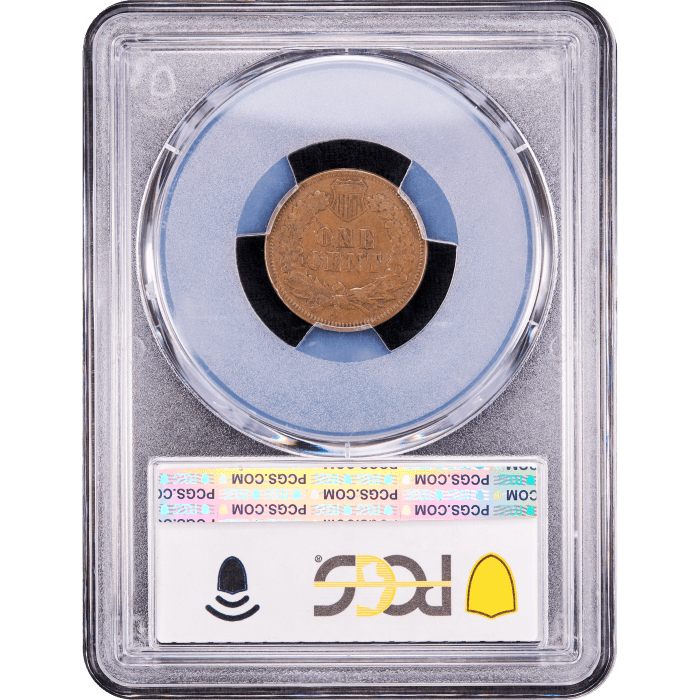 1873 Indian Cent (1c) Doubled Liberty Reverse Slab Image