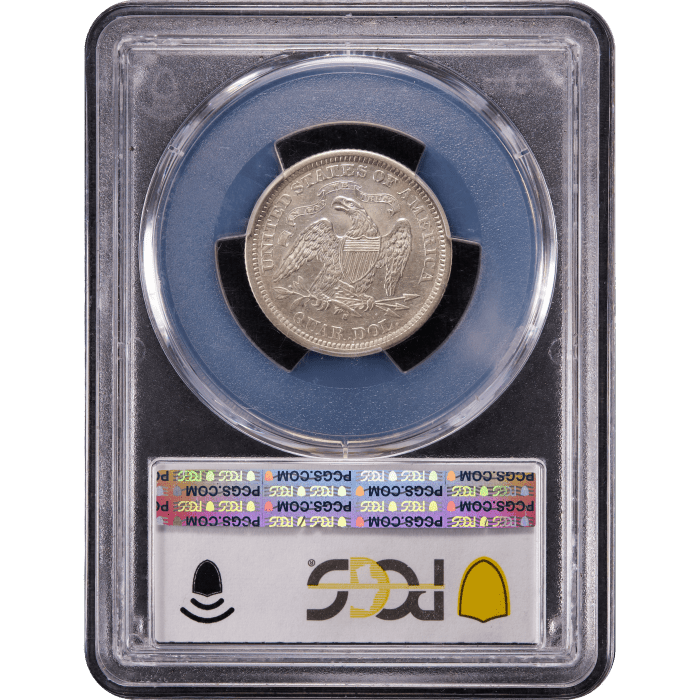 1873-S Seated Liberty Quarter (25c) Arrows Reverse Slab Image