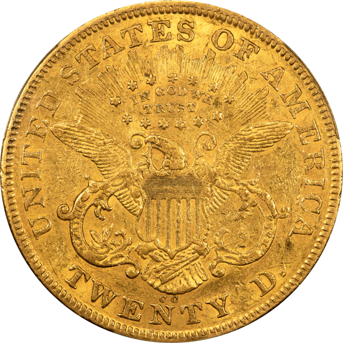 1874-CC Liberty Gold Double Eagle ($20) Reverse Image