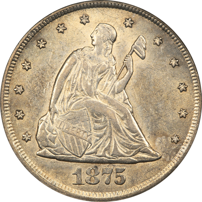 1875-CC Twenty Cents (20c) OGH OBVERSE Image