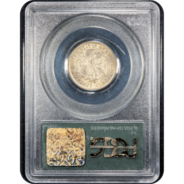 1875-CC Twenty Cents (20c) OGH SLAB Image