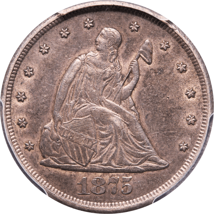 1875-CC Twenty Cents (20c) Obverse Image