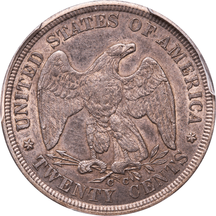 1875-CC Twenty Cents (20c) Reverse Image
