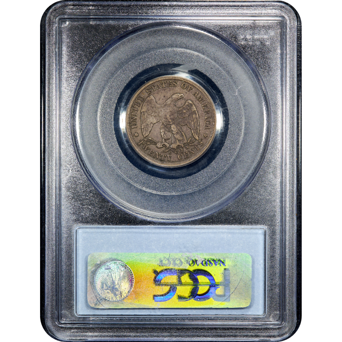 1875-CC Twenty Cents (20c) Reverse Slab Image