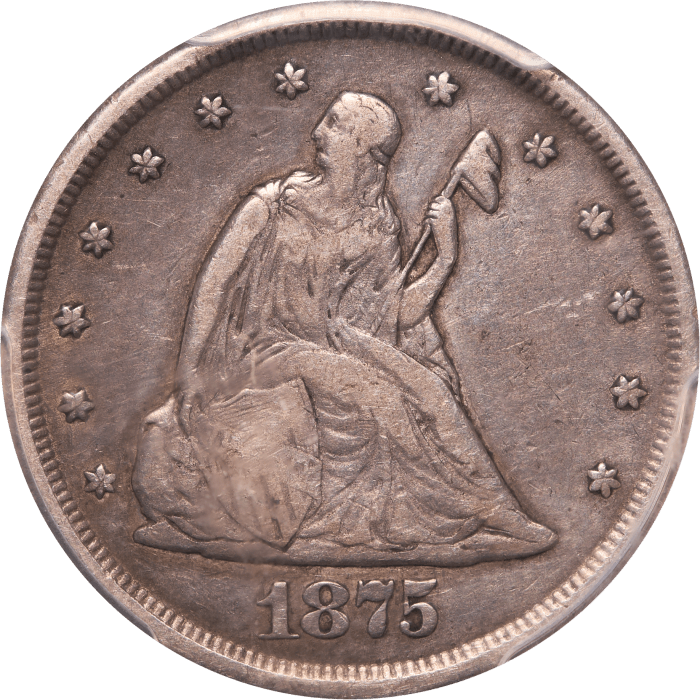 1875-CC Twenty Cents (20c) Obverse Image