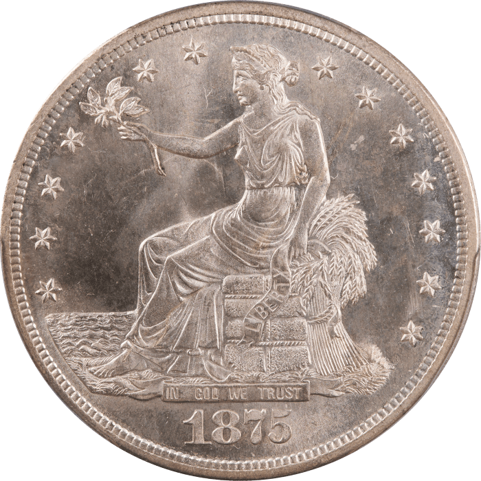 1875-S Trade Dollar (T$1) Obverse Image