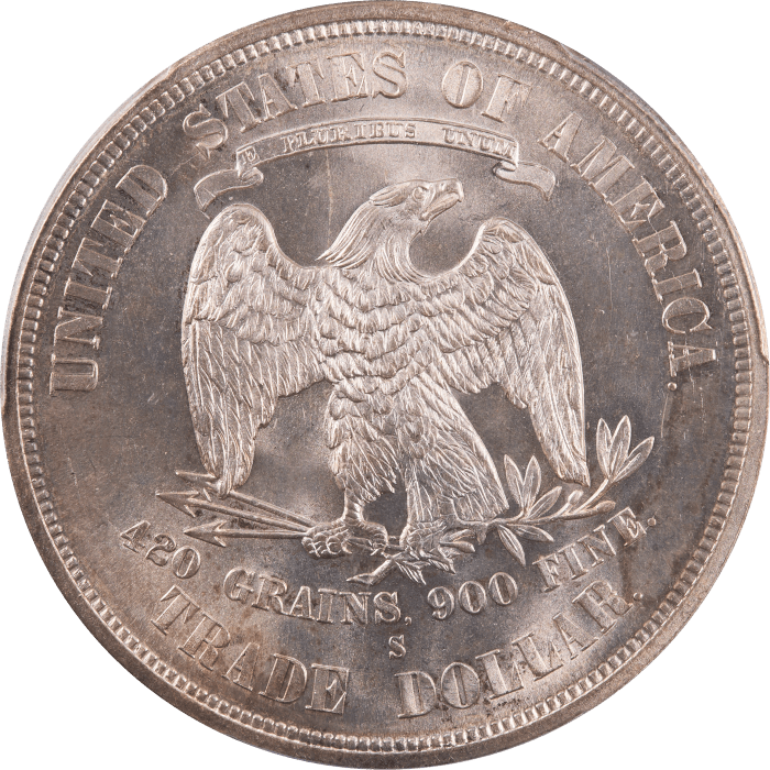 1875-S Trade Dollar (T$1) Reverse Image