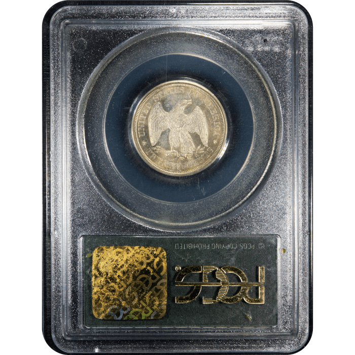 1875-S Twenty Cents (20c) OGH Reverse Slab Image