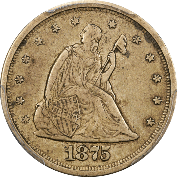 1875-S Twenty Cents (20c) OBVERSE Image