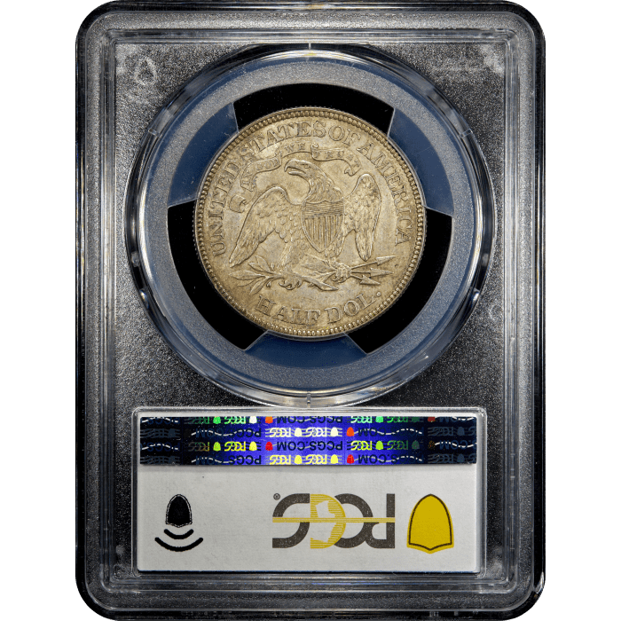 1875 Seated Liberty Half Dollar (50c) Reverse Slab Image