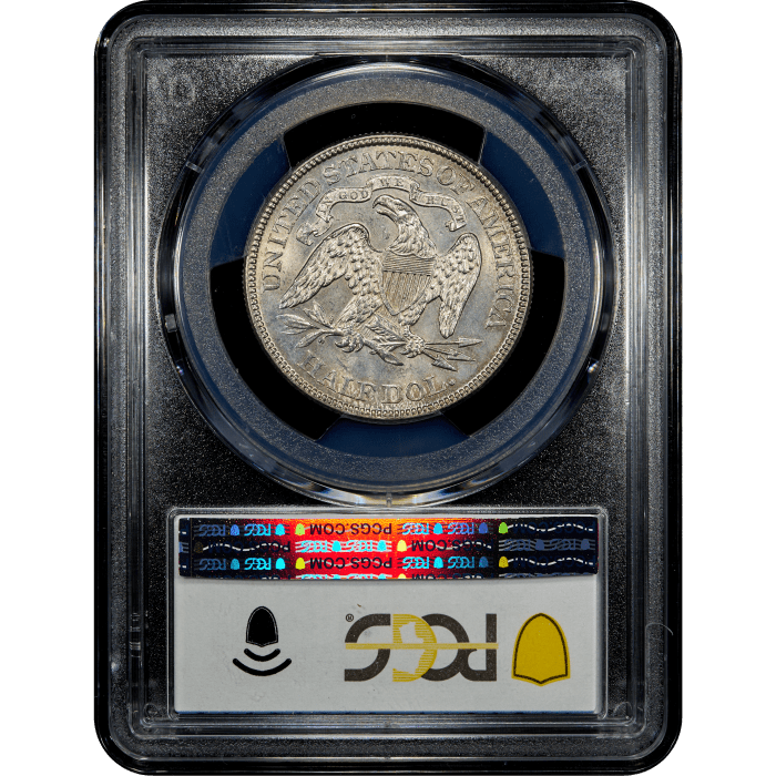 1875 Seated Liberty Half Dollar (50c) SLAB Image