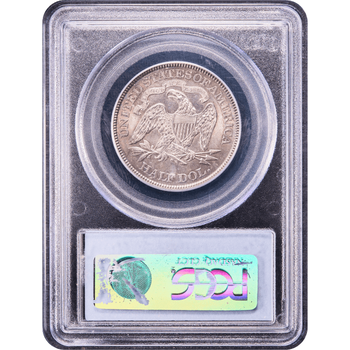 1875 Seated Liberty Half Dollar (50c) Reverse Slab Image