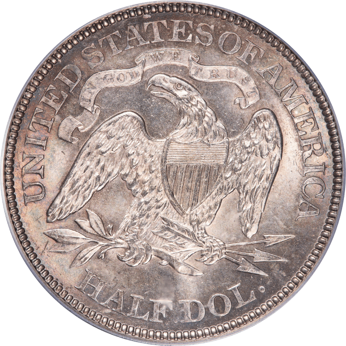 1875 Seated Liberty Half Dollar (50c) Reverse Image