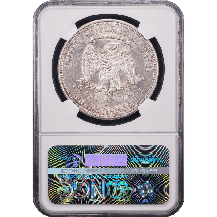 1876-S Trade Dollar (T$1) Reverse Slab Image