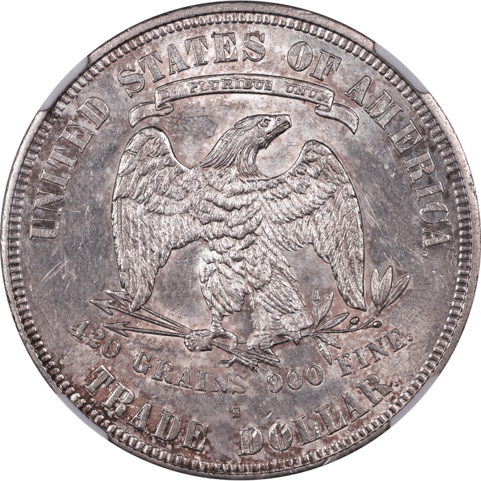 1876-S Trade Dollar (T$1) Reverse Image