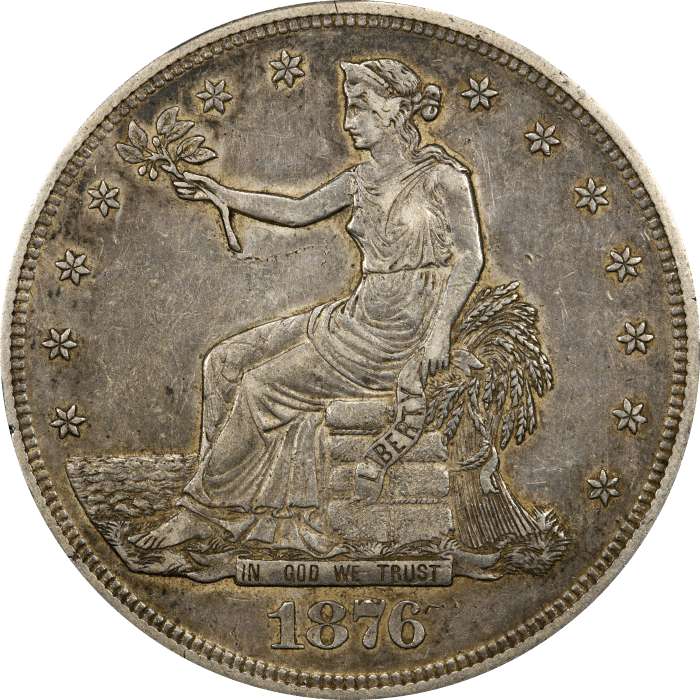 1876-S Trade Dollar (T$1) Obverse Image
