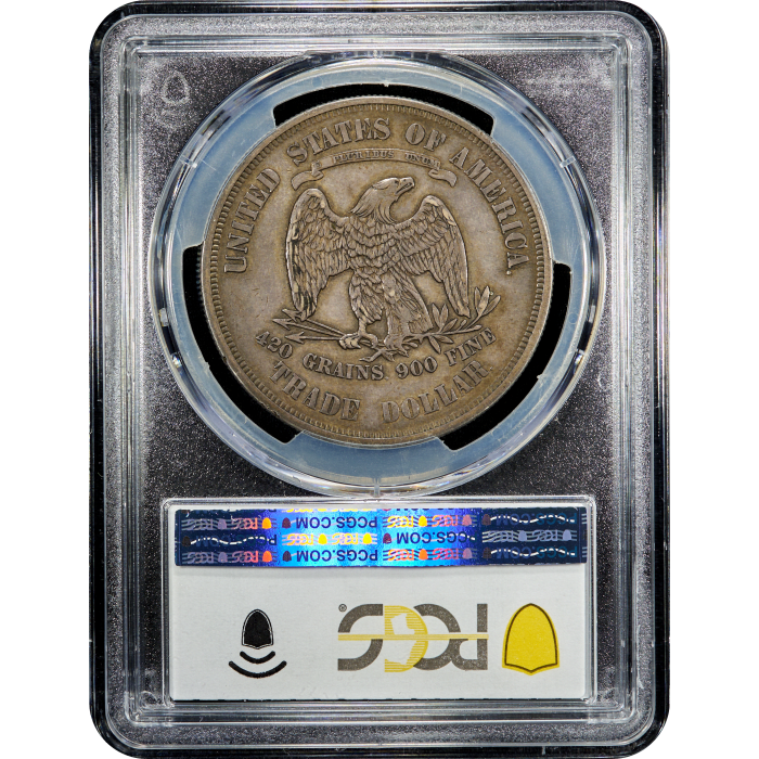 1876 Trade Dollar (T$1) SLAB Image