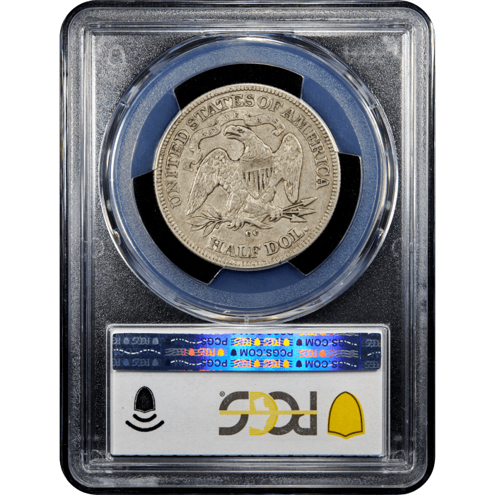 1877-CC Seated Liberty Half Dollar (50c) SLAB Image