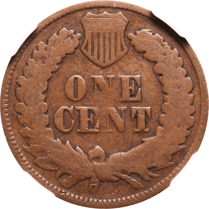 1877 Indian Cent (1c) Reverse Image