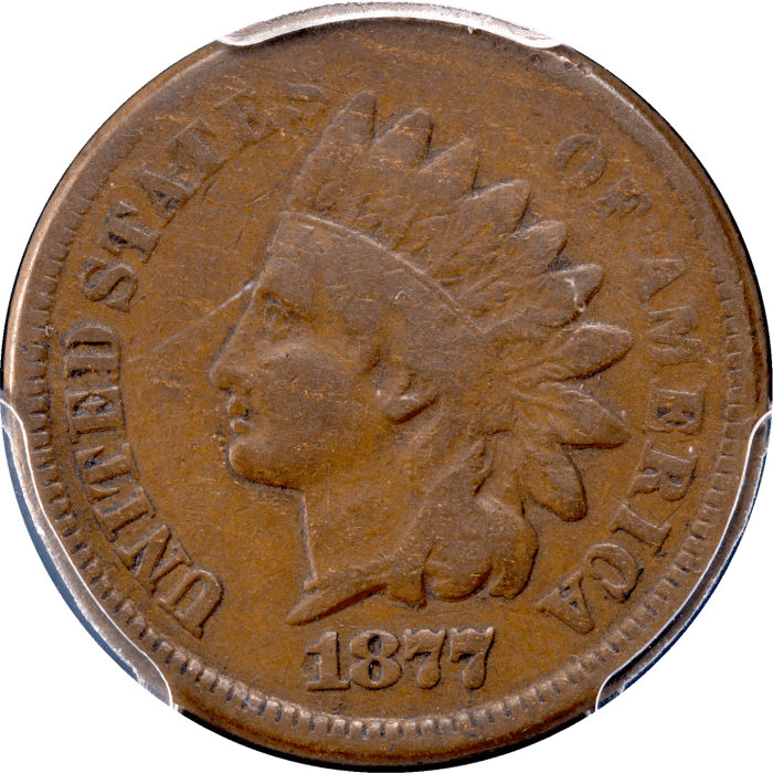 1877 Indian Cent (1c) Obverse Image