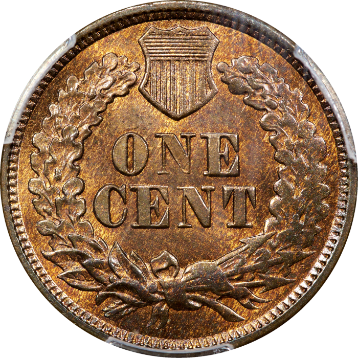 1877 Indian Cent (1c) REVERSE Image