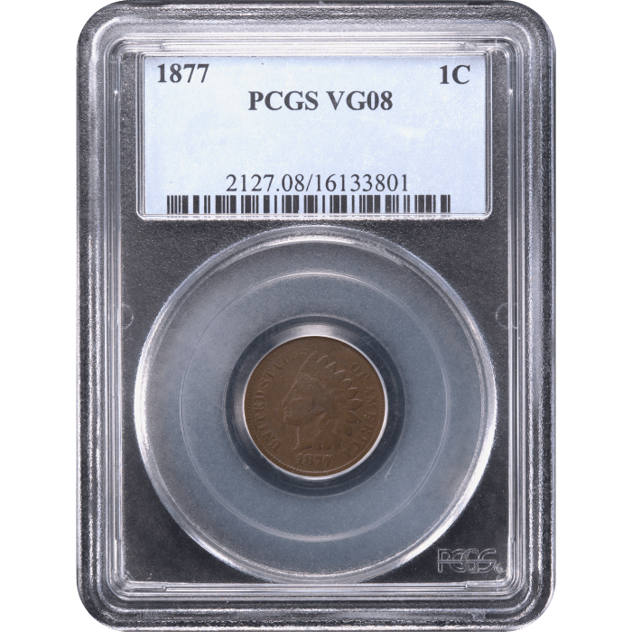 1877 Indian Cent (1c) Obverse Slab Image