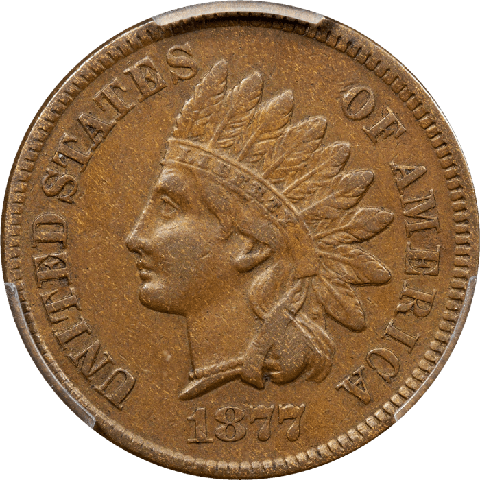 1877 Indian Cent (1c) Obverse Image