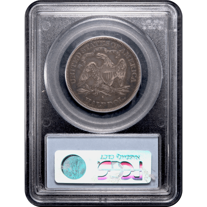 1877-S Seated Liberty Half Dollar (50c) Reverse Slab Image
