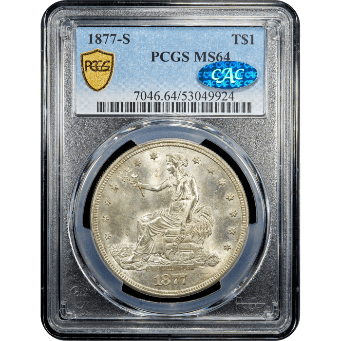 1877-S Trade Dollar ($1) Obverse Slab Image