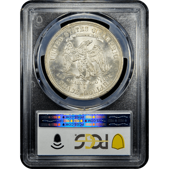 1877-S Trade Dollar ($1) Reverse Slab Image