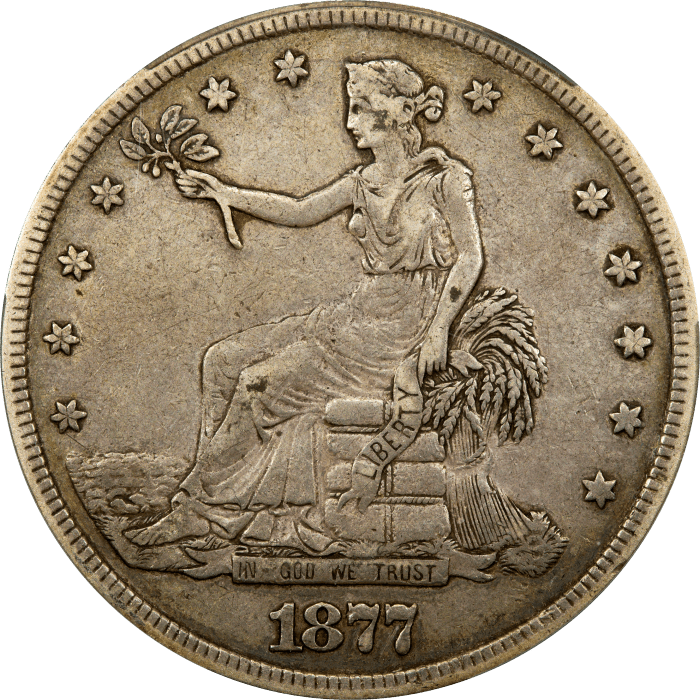 1877 Trade Dollar (T$1) Obverse Image