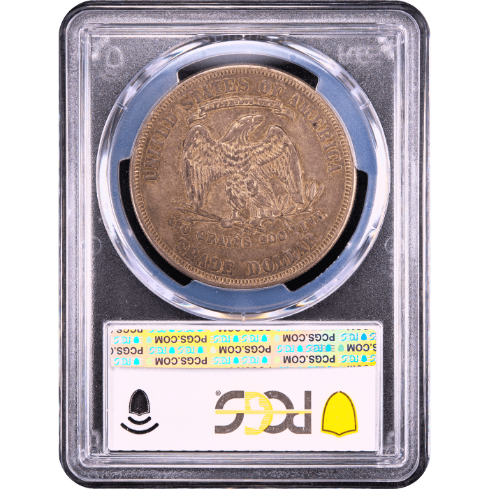 1877 Trade Dollar (T$1) Reverse Slab Image