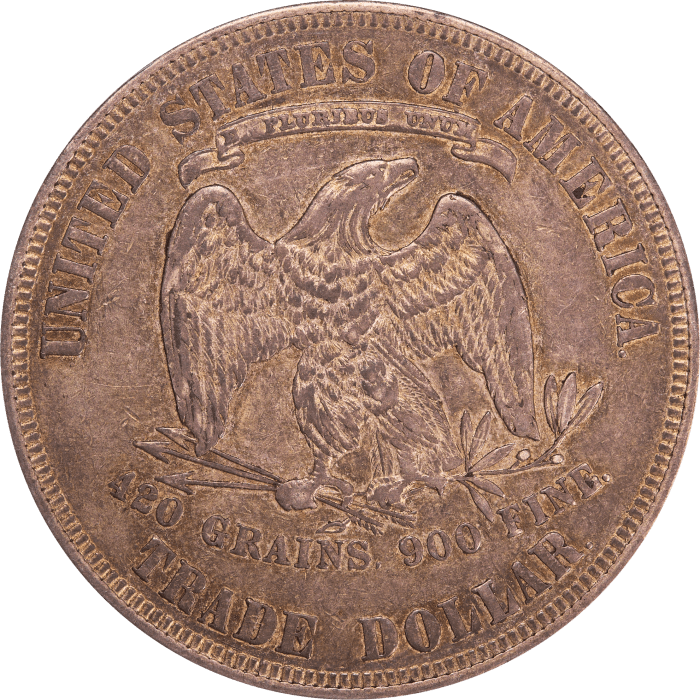 1877 Trade Dollar (T$1) Reverse Image