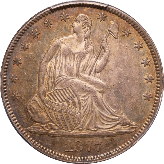 1877/6 Seated Liberty Half Dollar (50c) Obverse Image
